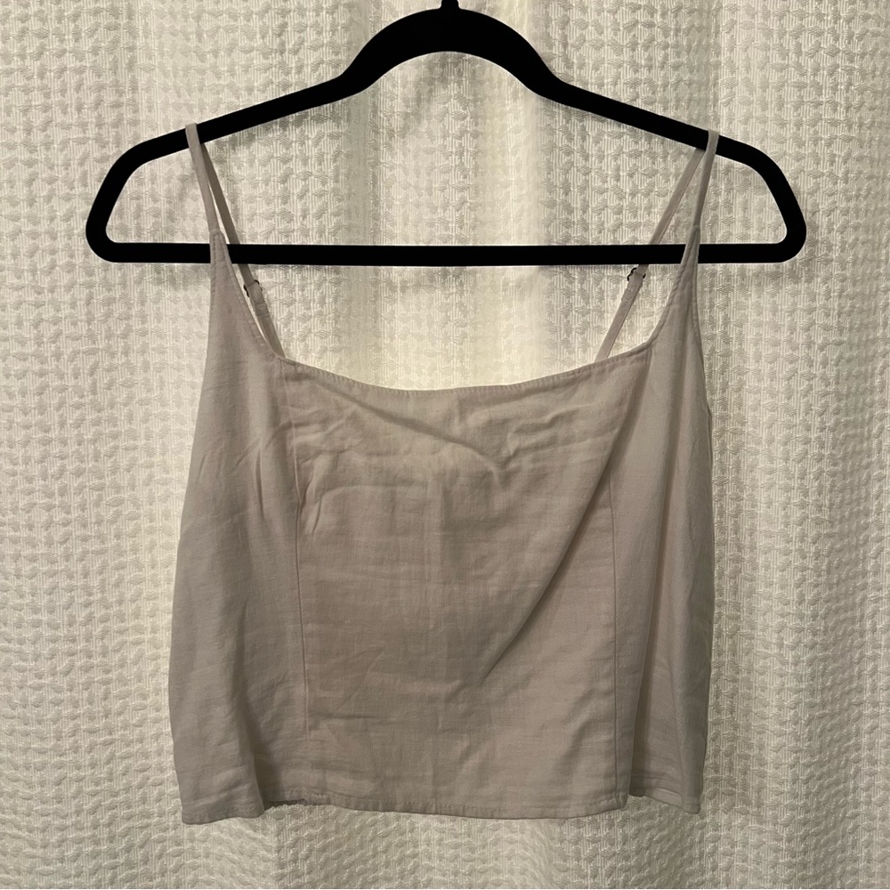 Linen crop top